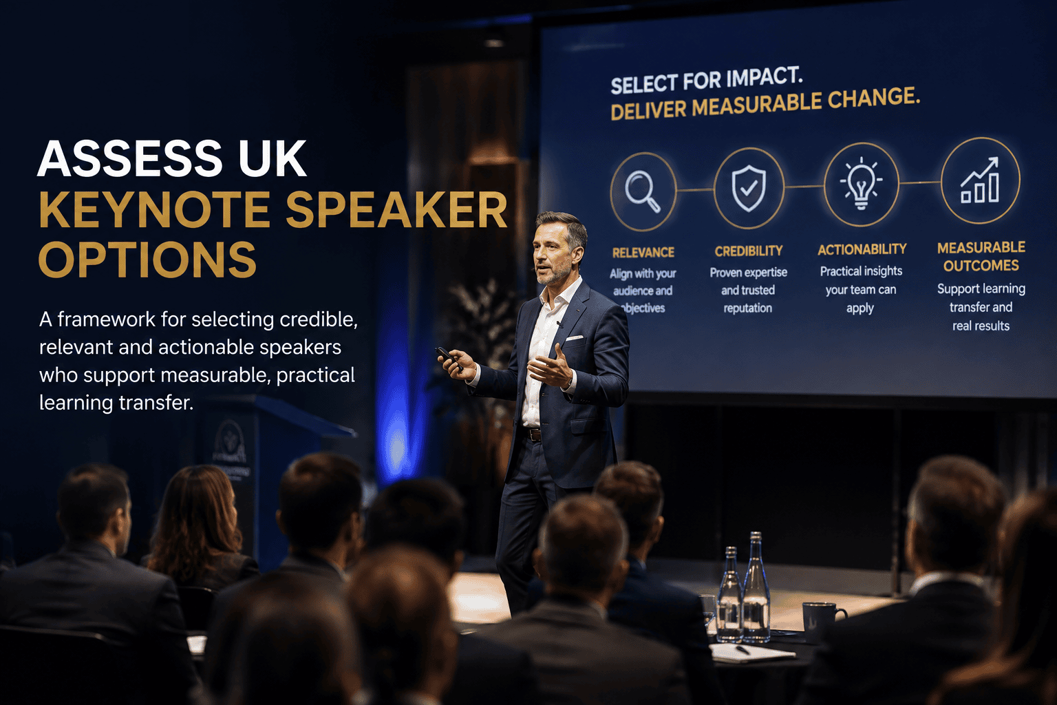 Assess UK keynote speaker options with a framework for selecting credible, relevant and actionable speakers who support measurable, practical learning transfer.